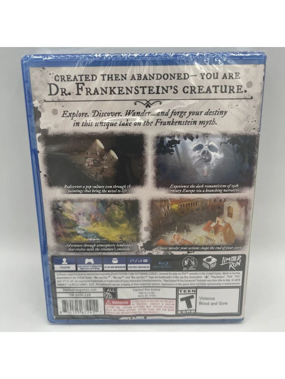 The Wanderer - Frankenstein's Creature - PS4 - Brand New | LIMITED RUN
